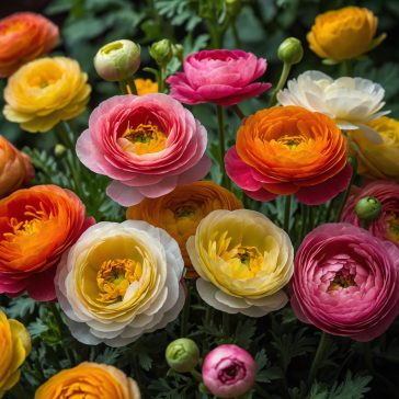   Ázsiai boglárka színkeverék / Ranunculus asiaticus mixed  10 db (LA)