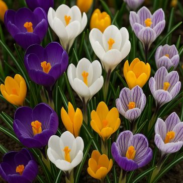   Mega-Pack Nagyvirágú krókusz színkeverék  25 db virághagyma (KP)