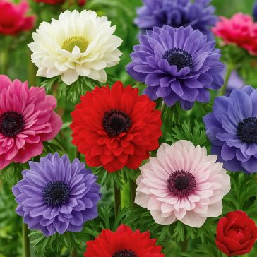   Telt korona szellőrózsa mix (Anemone coronaria ‘St. Brigid Mixed Colours’) 15 db/csomag