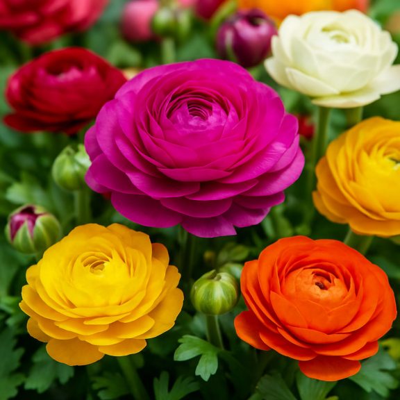 Ranunculus asiaticus Mix – Vegyes színű ázsiai boglárkák (10 db virághagyma)