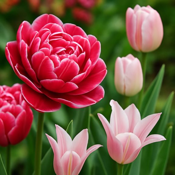 Shades of Colour Tulipa ‘Pink Shades’ – Rózsaszín árnyalatú tulipánmix (25 db virághagyma)