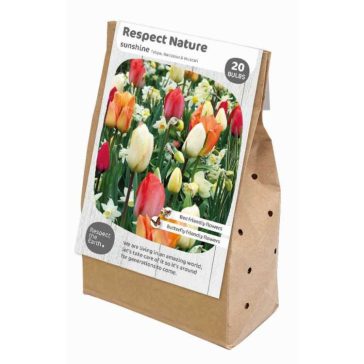   Respect Nature – Sunshine virághagyma-kompozíció, tulipán, nárcisz és muscari (20 db virághagyma)