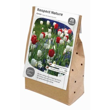   Respect Nature – Amor virághagyma-kompozíció, tulipán, nárcisz és muscari (25 db virághagyma)