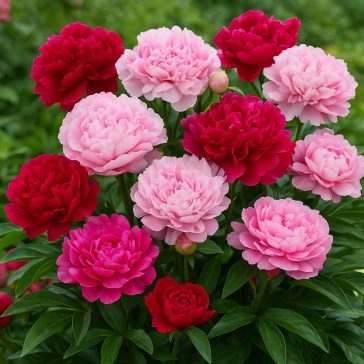   Pünkösdi rózsa keverék – piros és rózsaszín árnyalatok - 2 db/csomag