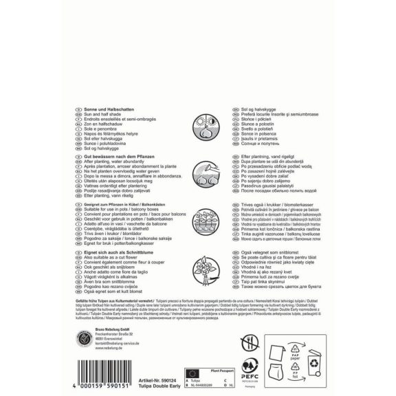 Aktion Tulipa Double Early mix (KP) 17db / csomag